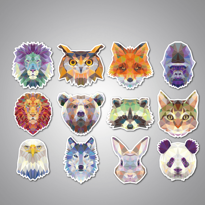 35Pcs Animal Car Stickers Mixed Funny Cartoon for Luggage Laptop Computers Bicycles Decor Motorcycle Mixed Cartoon Vinyl Decals Pvc Waterproof Sticker