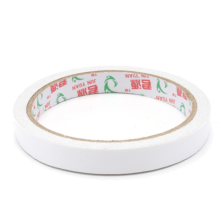 12M Double Sided Tape Double Faced Adhesive Cotton Paper for Office Home