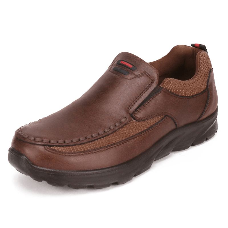 Men Breathable Non Slip Comfy Slip on Casual Business Shoes