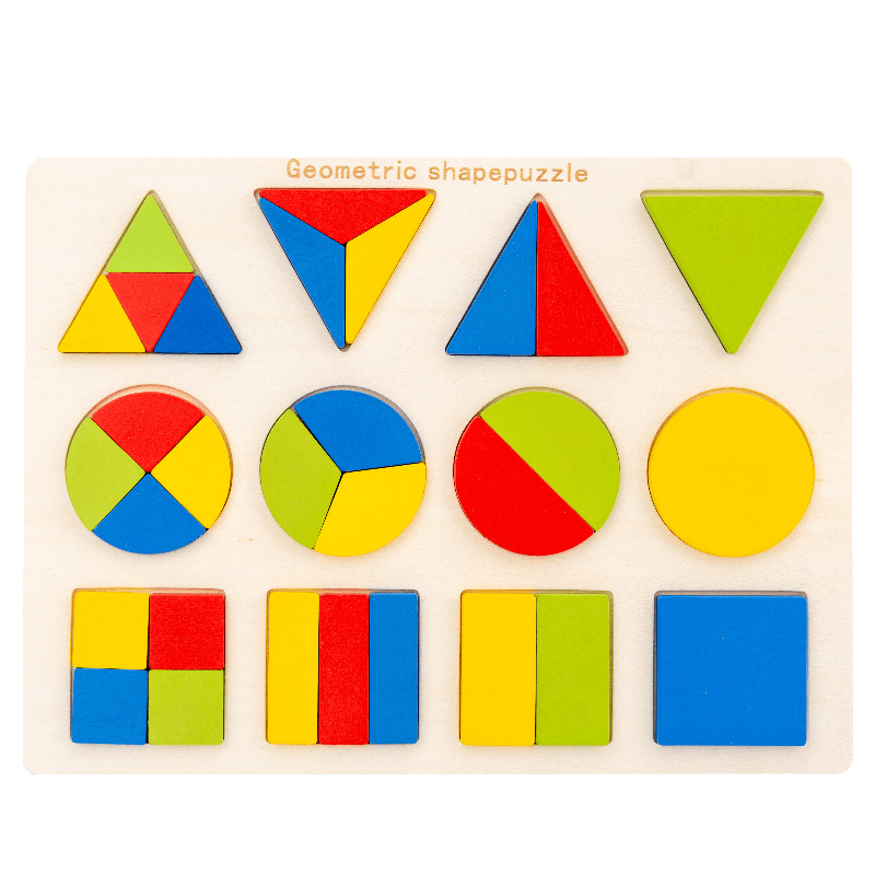 Jigsaw Geometry Montessori Early Education Puzzle Board