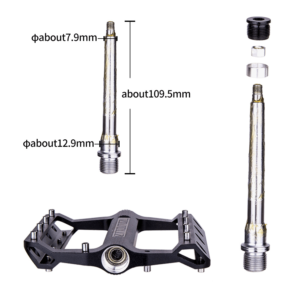 ZTTO JT02 Aluminum Alloy Anti-Slip Perlin Bearing Durable 1 Pair Bicycle Pedals Mountain Bike Pedals Bike Accessories