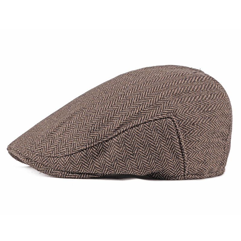 Men'S Korean Fashion Simple Striped Beret