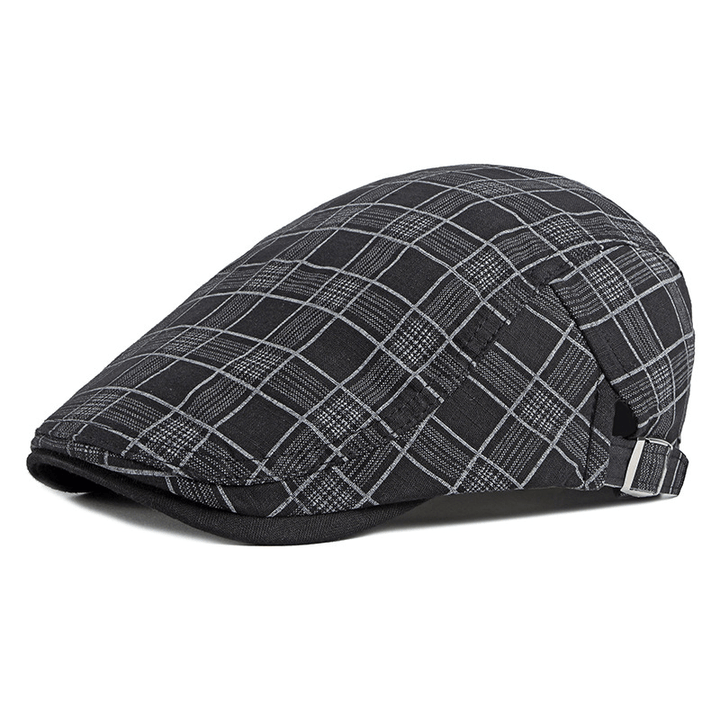 Men'S Trendy Sunshade and Breathable Cotton British Cap