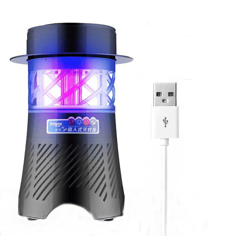 3W Electronic Mosquito Killer Lamp USB Insect Killer Lamp Bulb Pest Trap Light for Camping - MRSLM