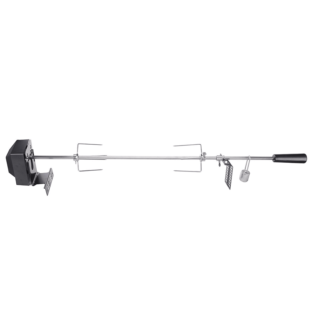 Outdoor BBQ Rotisserie Spit Grill Roaster Rod Chicken Motor Stainless Steel Kit