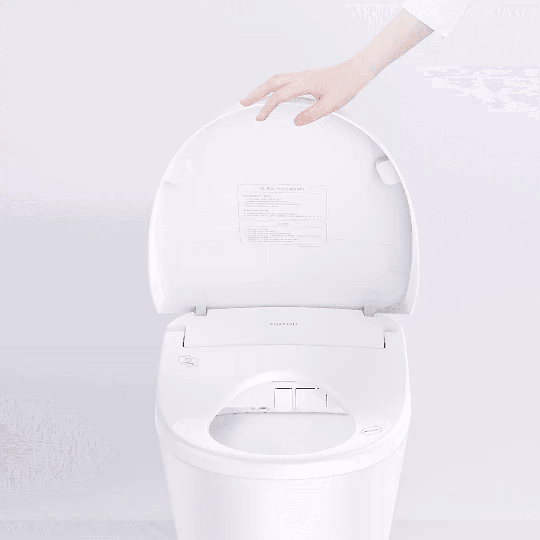 Tinymu Pro Smart Toilet Seat Cover Instant Heating IPX4 Waterproof 8 Cleaning Mode 4 Gear Temperature Adjustable Bidet with LED Night Light Auto Wind Drying