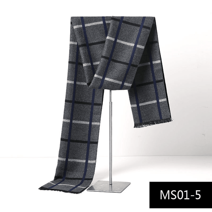 Men'S Autumn and Winter Cashmere Warm Scarf