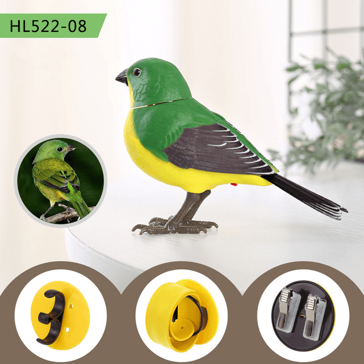 The Simulation Electric Singing Bird Toy Will Call and Move