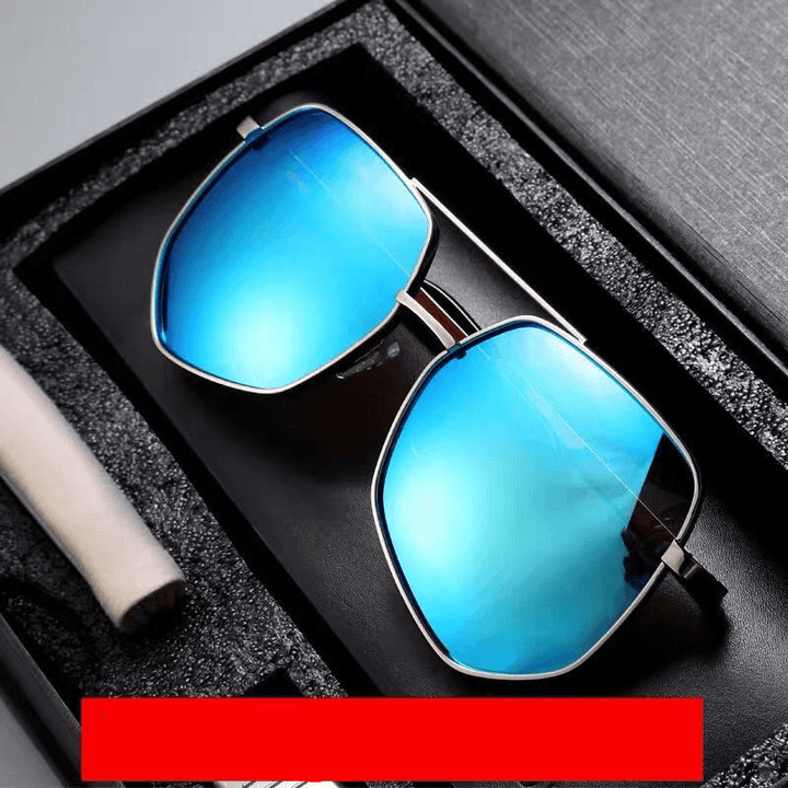 Trend Eye Men'S Polarized Sunglasses Driving Special Day and Night Net Red Glasses