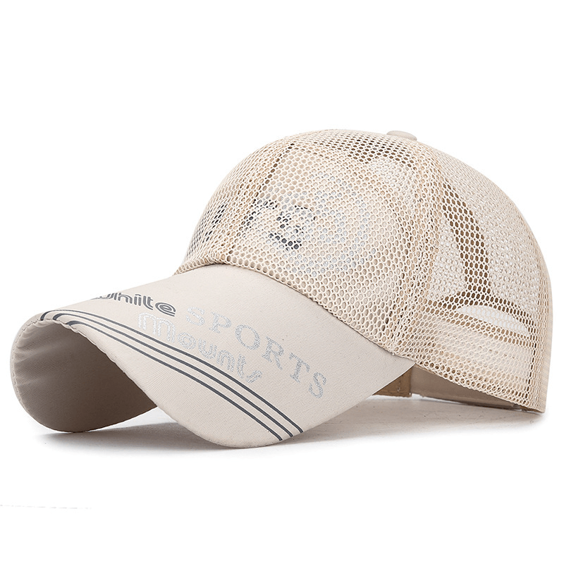 Summer Extended Eaves Sunscreen Baseball Cap Men'S Outdoor Sun Hat