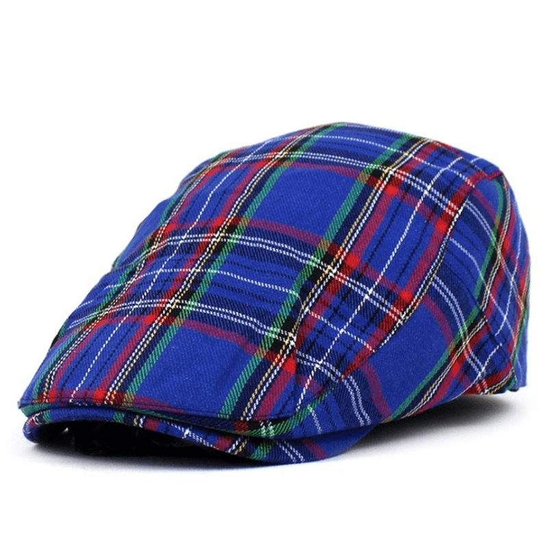 Women'S Art Contrast Plaid Painter Hat