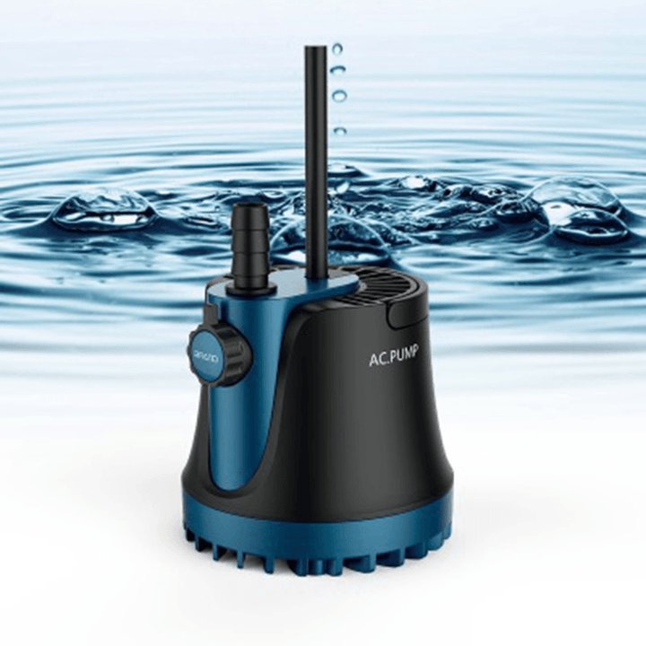 220V Home Submersible Water Pump Submersible Waterfall Silent Fountain Pump for Aquarium Fish Tank Garden Fountain