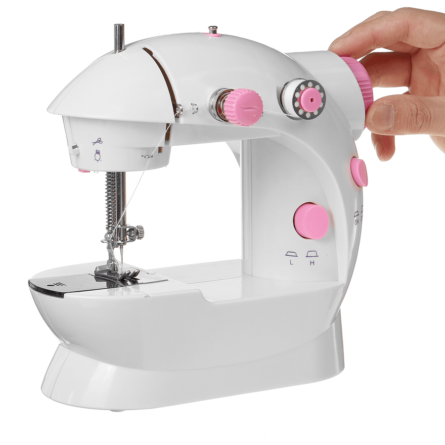 Electric Sewing Machine 12 Stitches Desktop Household Tailor 2 Speed Foot Pedal - MRSLM