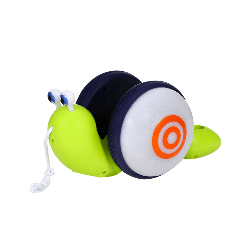 Snail Drag Toy Light Music Baby Pull Rope Cartoon Toy