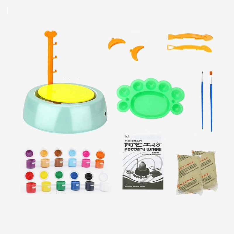 Children'S Handmade Pottery Machine Tool Set