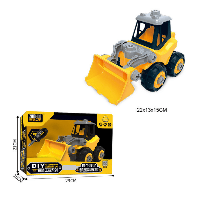 Screw and Assemble Block Engineering Truck Toy