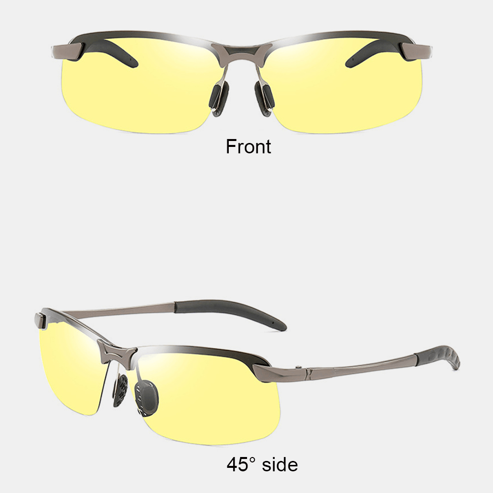 Sunglasses Day and Night Dual Use Color-Changing Glasses Night Vision Driving Fishing Glasses