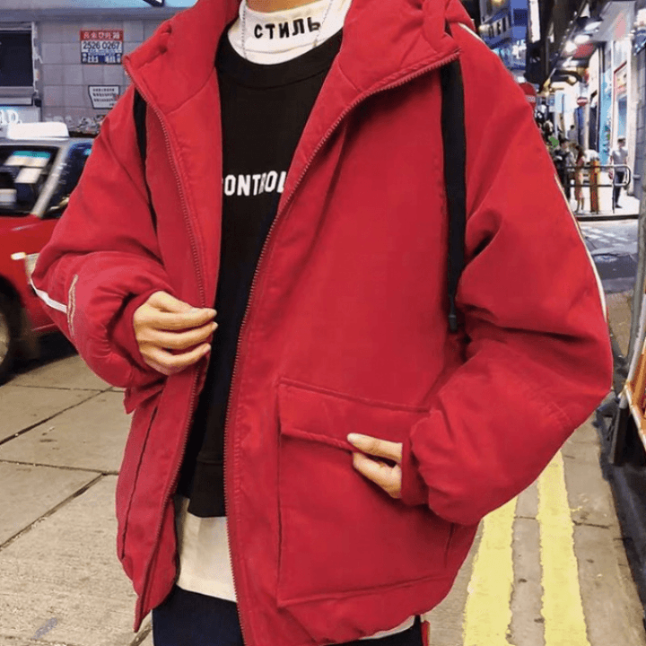 Loose Trend Thickened Padded Jacket Bread Clothes Youth Padded Jacket Men