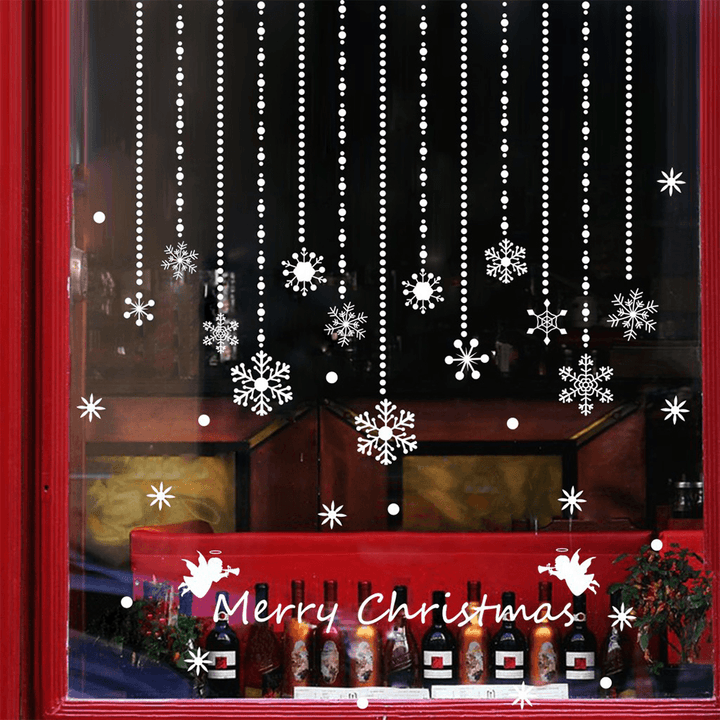 Miico DLX0748 Christmas Sticker Window Snowflake Wall Stickers for Christmas Decoration