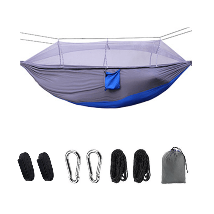 Camping Hammock Mosquito Net Double People Hanging Bed Travel Beach Hiking Swing Chair - MRSLM