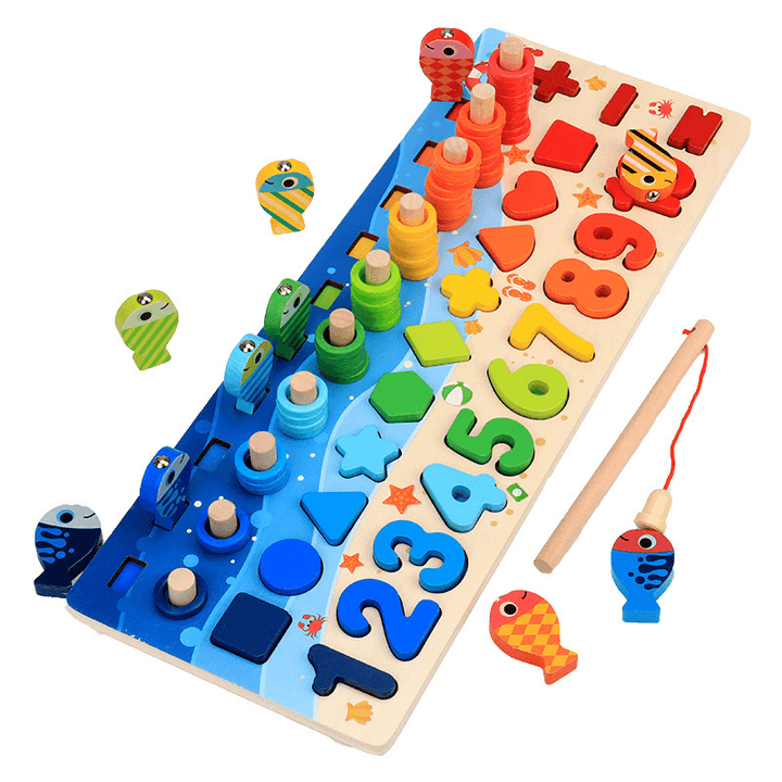 Children'S Toys, Puzzles, Puzzles, Baby Numbers, Early Education, Intellectual Development, Wooden 1 Toddler Boys