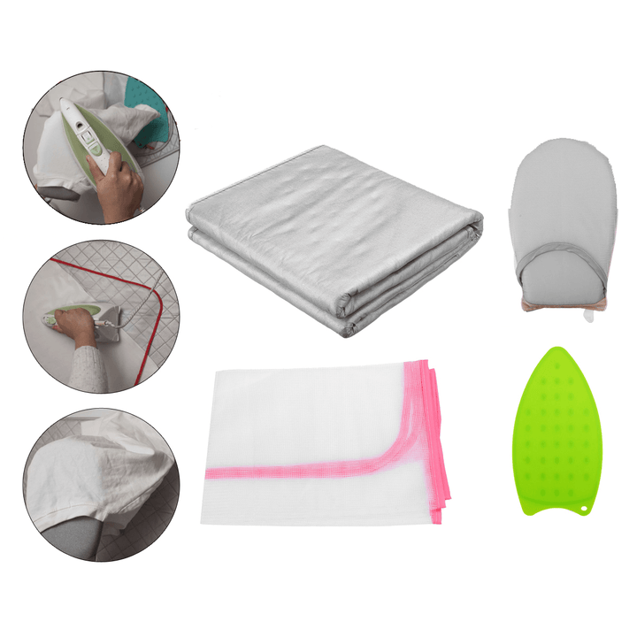 4PCS Portable Ironing Tablecloth Household Electric Iron Iron Protection Mat Useful Iron Protection Pad