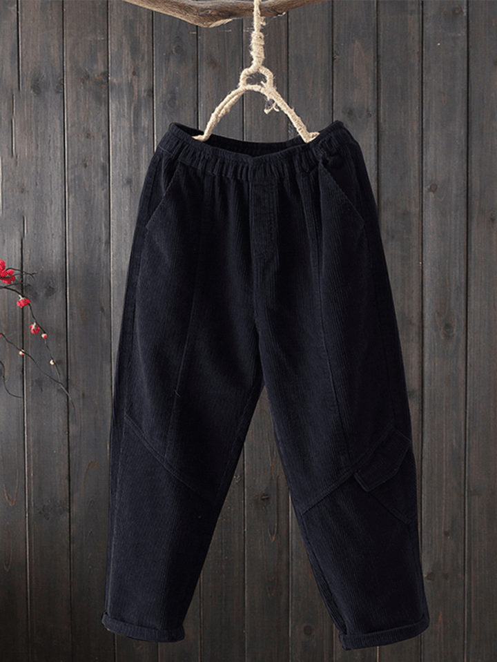 Women Casual Corduroy Pants