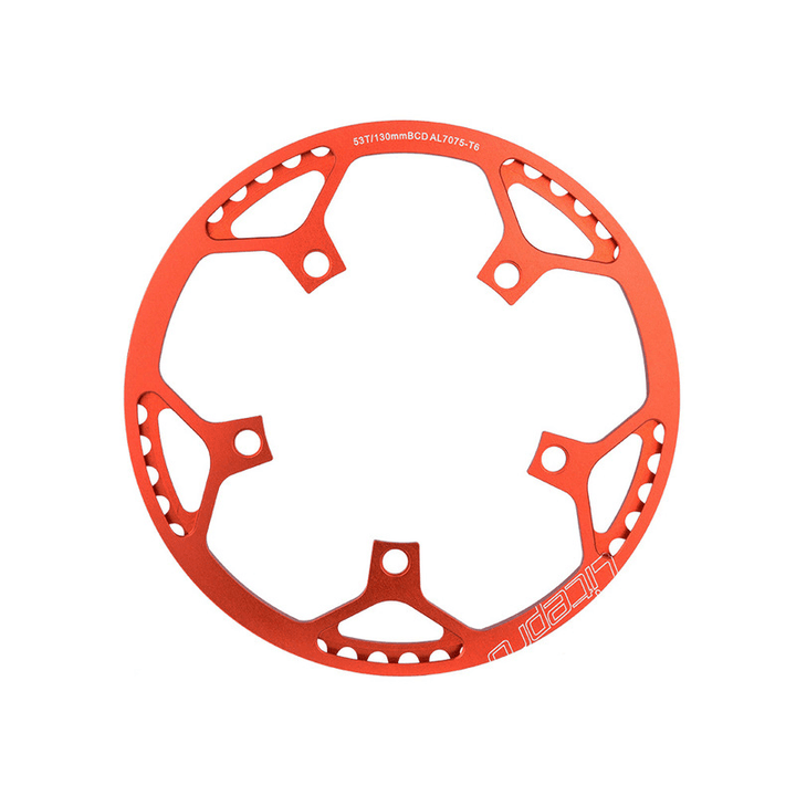 ZTTO Single Speed 130BCD 45 47 53T 56T 58T Folding Bike Chain-Wheel Ultralight Crank Tooth round Chain Flywheel