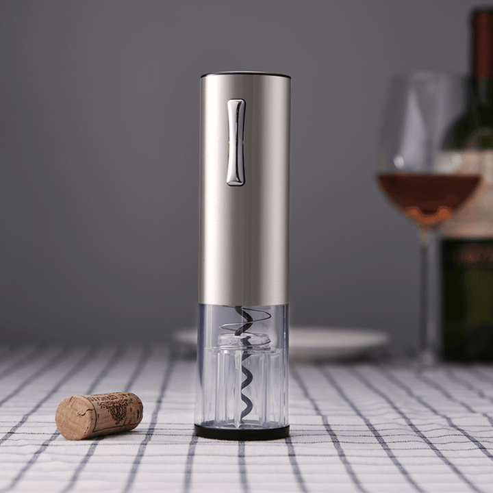 Vino Opener Automatic Corkscrew Electric Bottle Openers Set with Vino Stopper Gift Box USB Charging Cable Kitchen Accessories