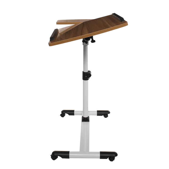 Mobile Rolling Laptop Desk Computer Table Stand Adjustable Bed Bedside Portable