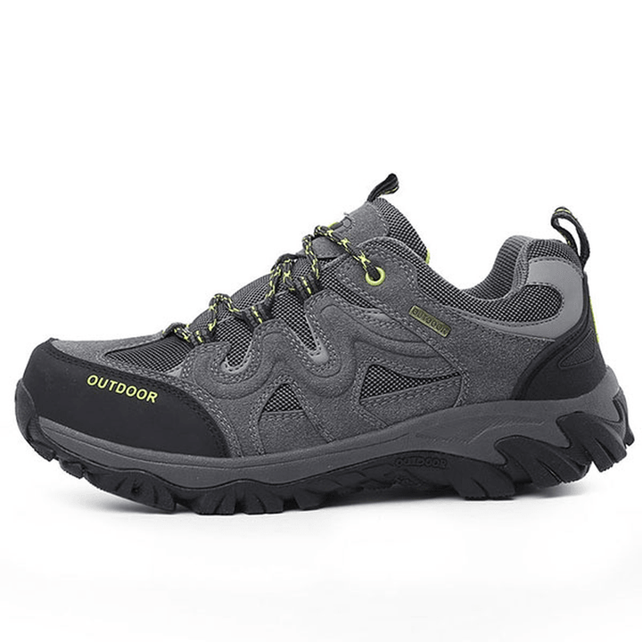 Big Size Men Comfortable Wear Resistant Outsole Outdoor Hiking Athletic Shoes