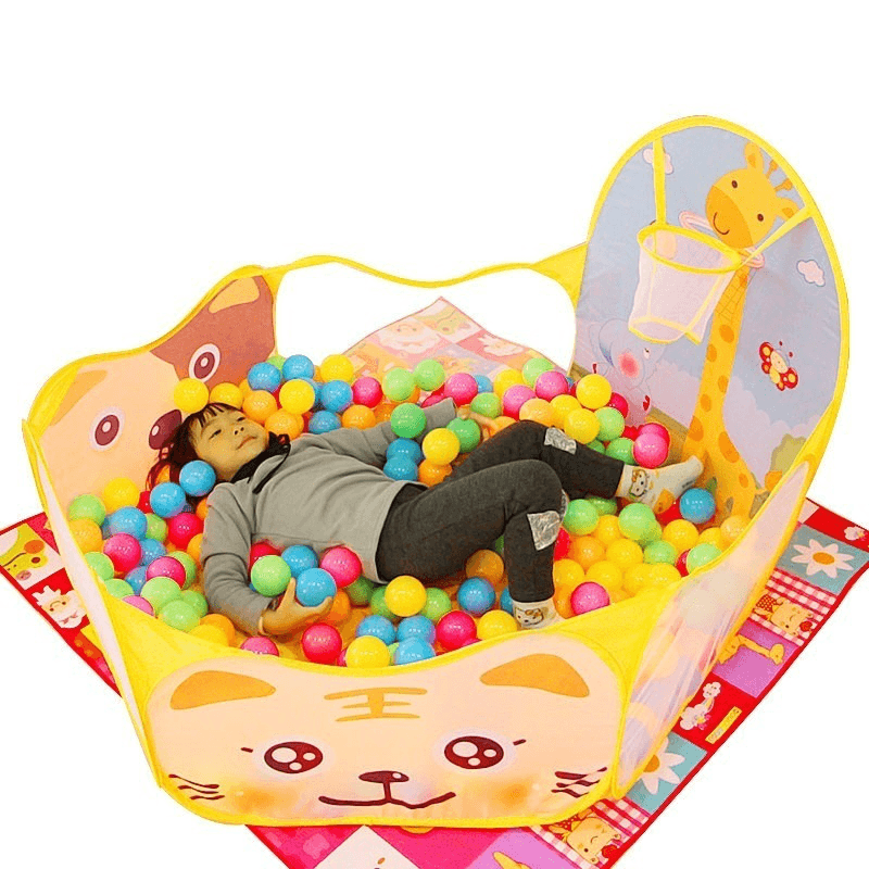 120X120Cmx76Cm Foldable Kid Children Baby Ocean Ball Pit Pool Outdoor Indoor Play Toys Tent with Basket