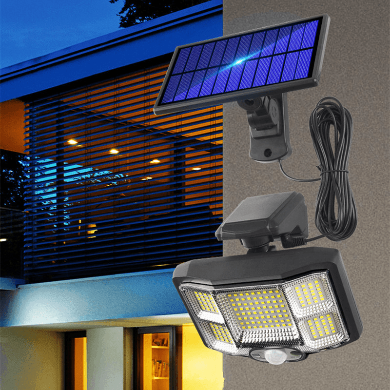 Ipree¬Æ Solar Garden Light 168 LED/96 COB Motion Sensor Security Wall Lamp Romote Control Waterproof Camping Light Lawn Courtyard Patio