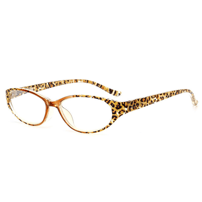 Men Women Leopard Resin Presbyopic Glasses - MRSLM