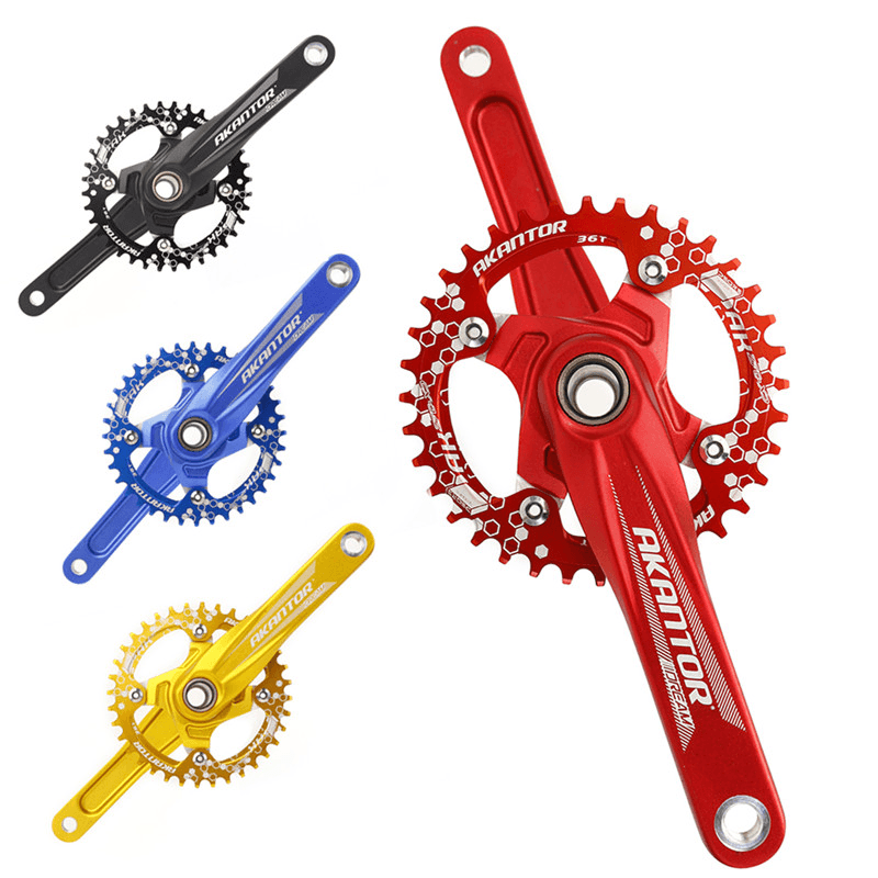 BIKIGHT BCD104 Chainring 32/34/36/38T Mountain Bike Discs Bike Components round Narrow Wide Chainring Bicycle Chainwheel