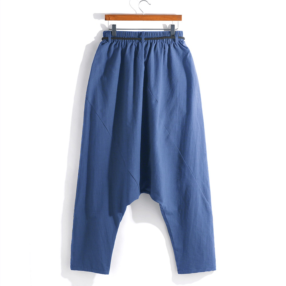 Mens Hip-Hop Loose Casual Harem Pants