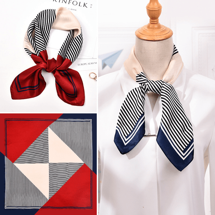 New Spring Silk Scarf Small Square Scarf Hangzhou Silk Thin Scarf