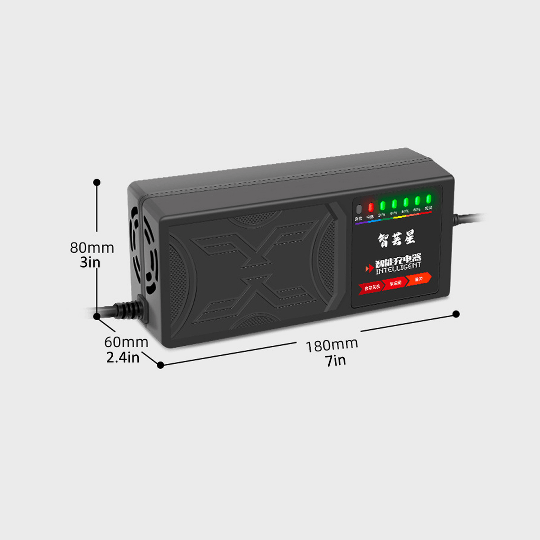 48V 20AH/60V 20AH/72V 20AH 7-Light Electric Vehicle Battery Charger Adapter