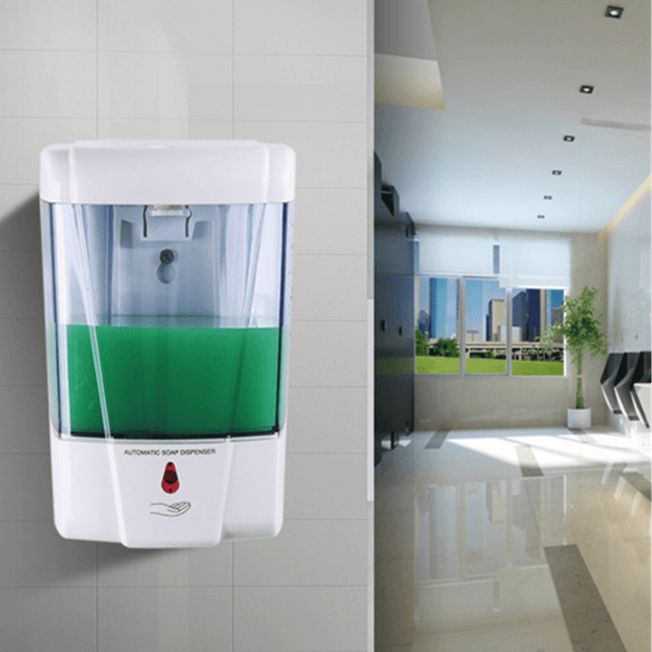 700Ml Automatic Sensor Soap Liquid Dispenser Touchless Wall Mounted Hotel Bathroom Accessory