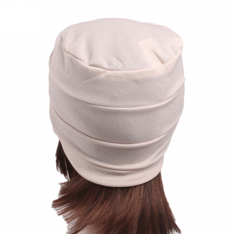 Womens Chemo Cap Soft Muslem Ethnic Beanie Sleep Turban Hat Headwear for Cancer Patients