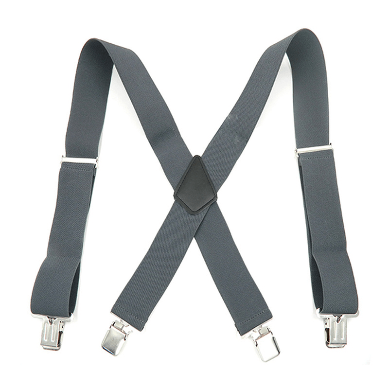 5Cm*125Cm plus Size Clip-On Suspenders Four Clips Adjustable Braces Oversize Braces Belt