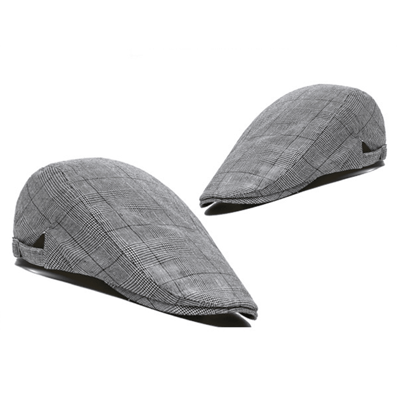 Mens Outdoor Summer Breathable Lattice Beret Hat