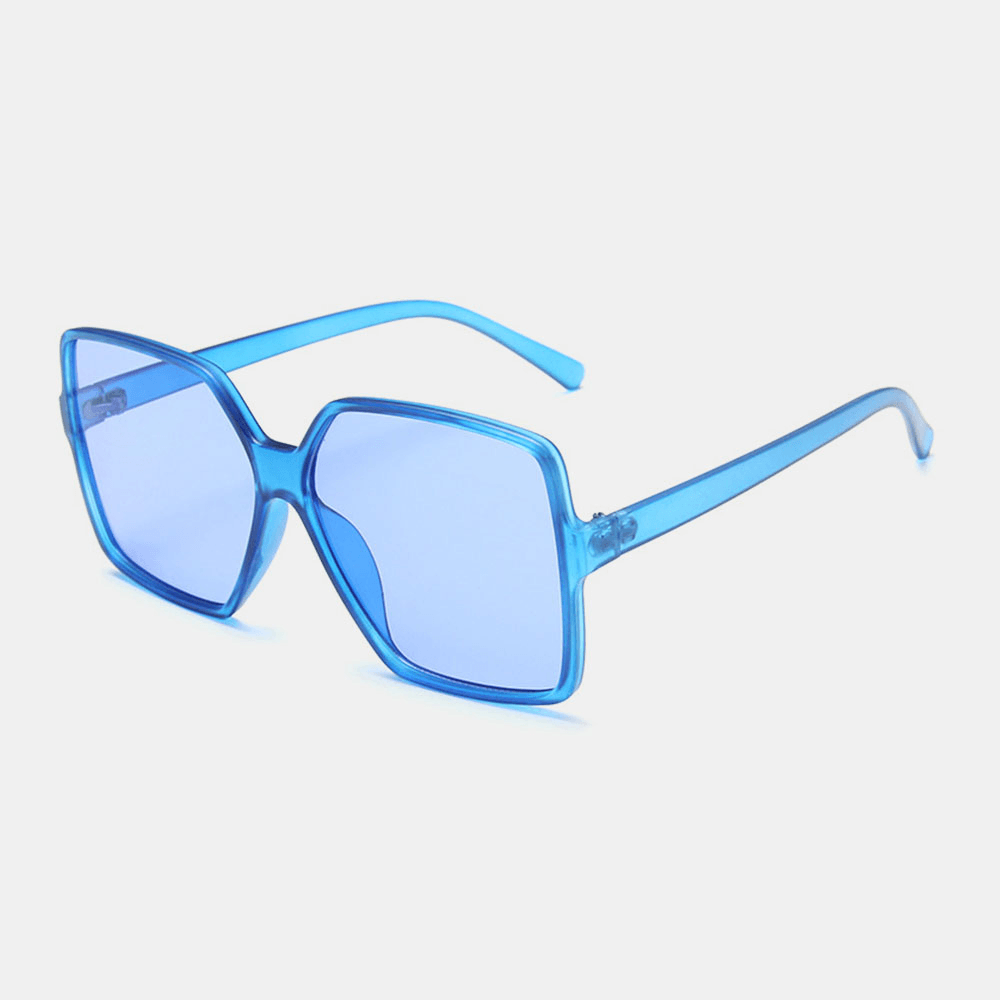 Women plus Size Frame Square Shape Fashion Trend Retro UV Protection Sunglasses - MRSLM