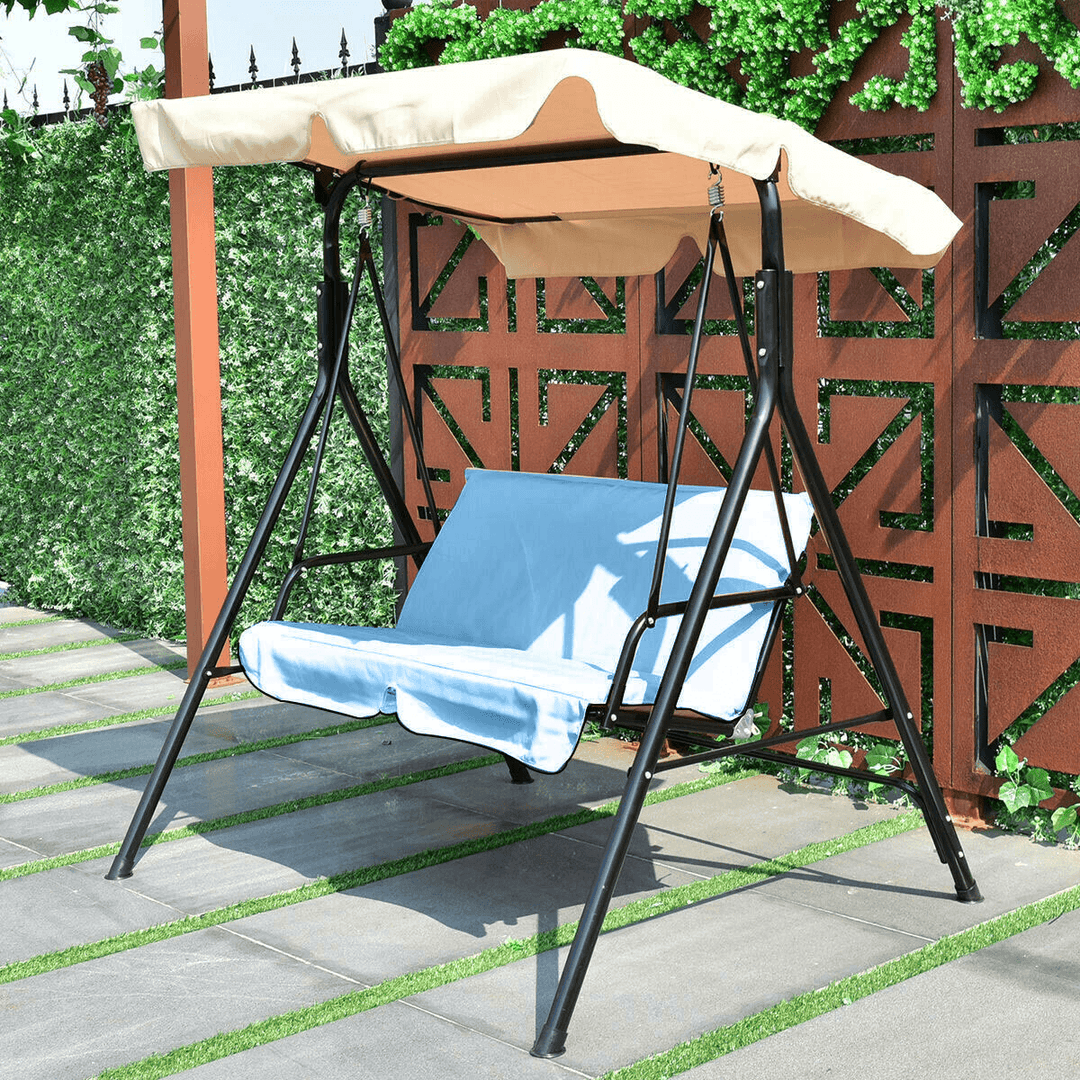 Outdoor Swing Two/Three Seats Cover Rainproof Shade without Top Cover for Actvities