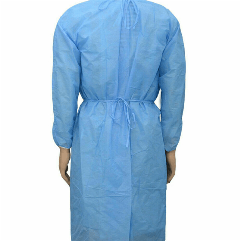 140Cm Disposable Bandage Coveralls Gown Dust-Proof Isolation Clothes Labour Suit Non-Woven Security Protection Clothing