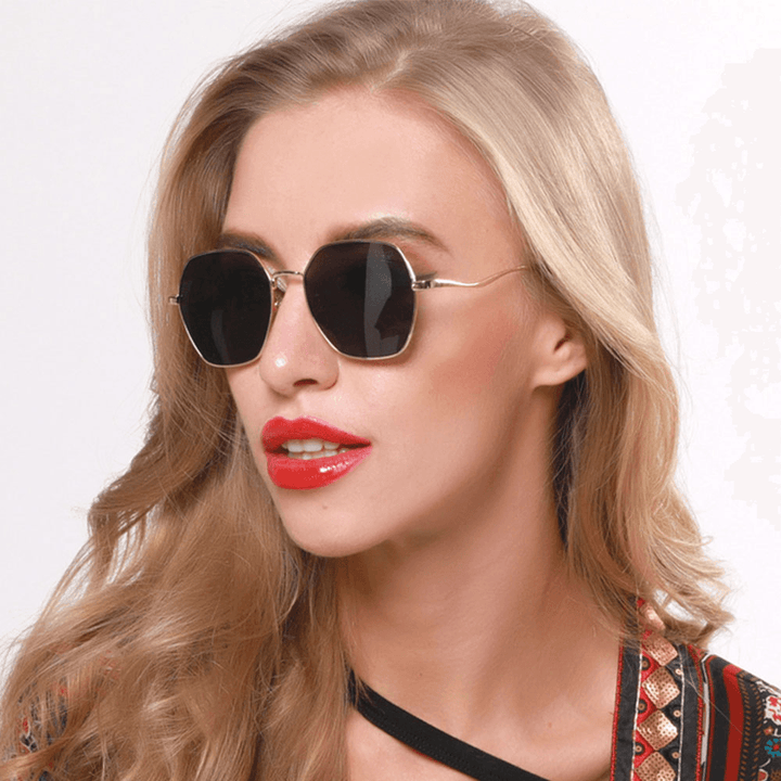 Women Irregular Shape Polygon UV Protection Fashion Sunglasses