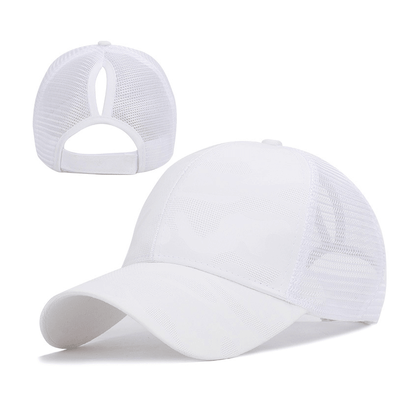 New Arrival Ladies Summer Fashion Sports Ponytail Baseball Cap Women Messy Bun Baseball Hat