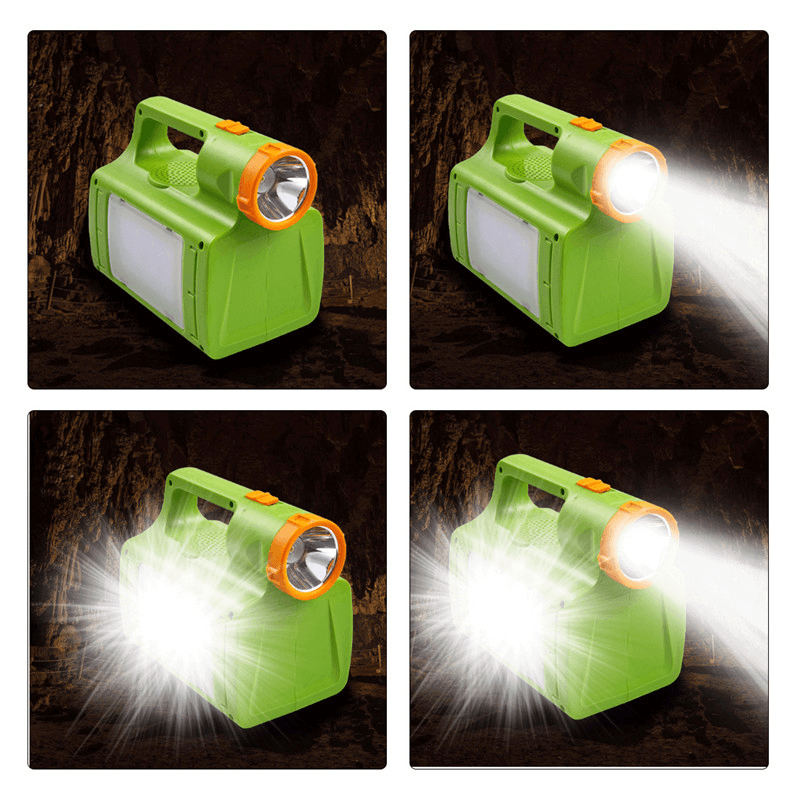 6V 6W Solar Lights LED Camping Lantern Hanging Flashlight Lamp Emergency Power Supply 8000Mah