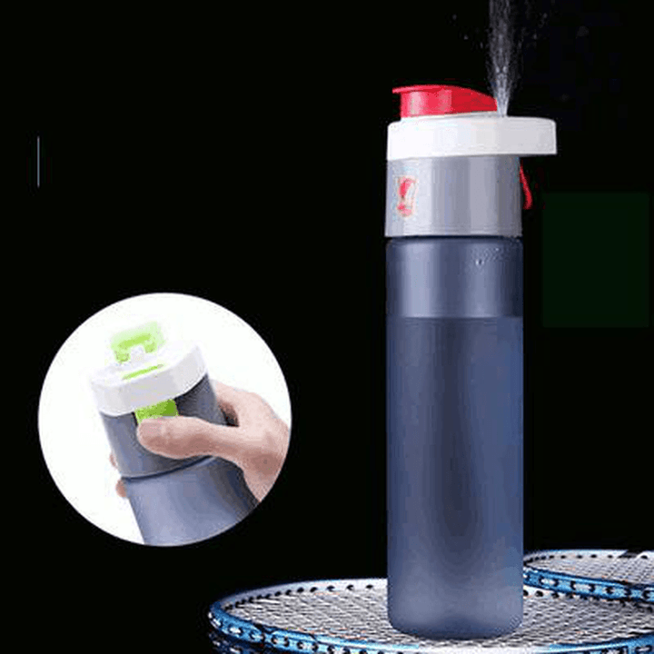 600ML Outdoor Plastic Water Bottle Creative Traveling Sport Running Drinkware Leakproof Spray Kettle