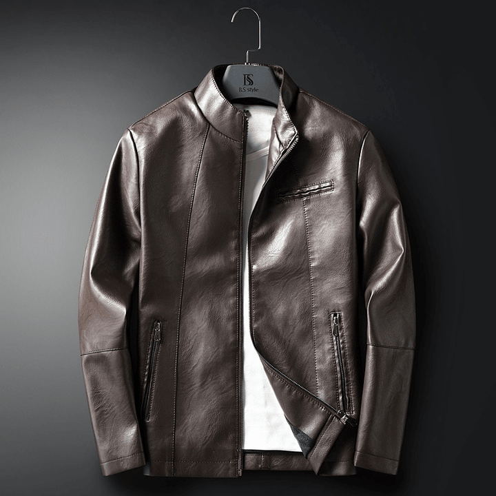 Men'S Leather New Product Korean Style Slim Youth Jacket